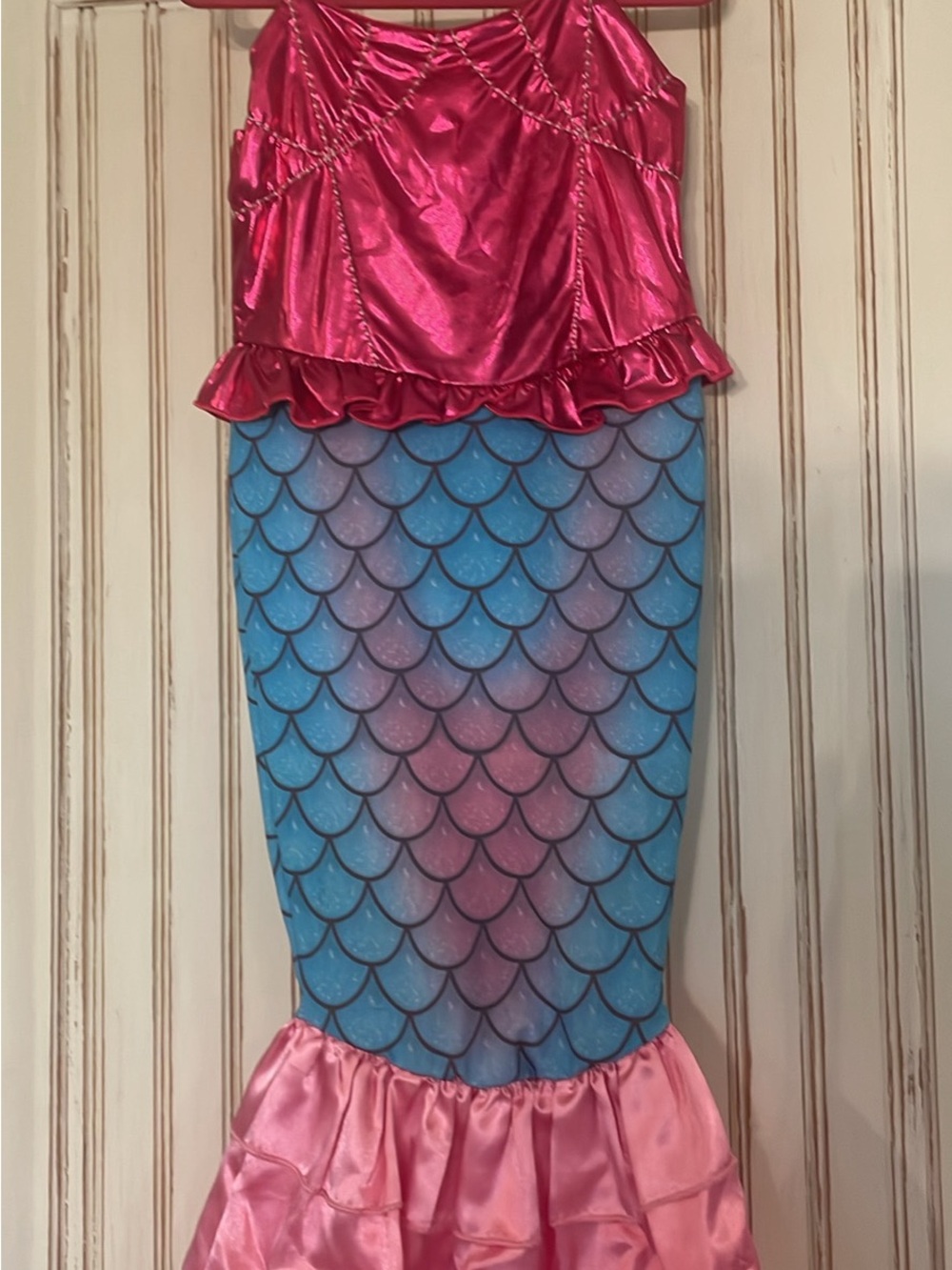 Girls Mermaid Costume Dress - Pink & Blue